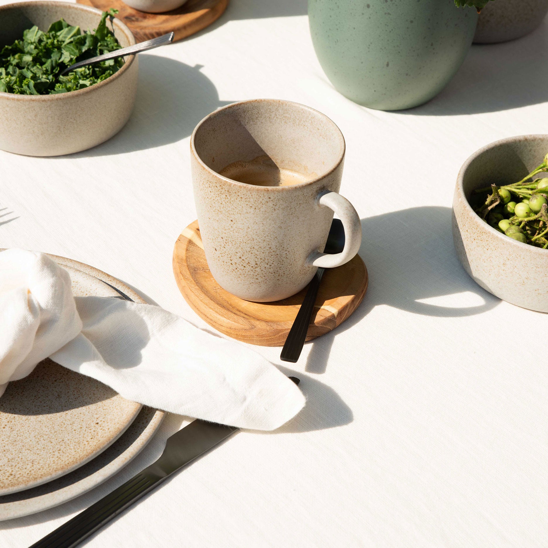 RAW krus m/hank 35 cl sandy beige